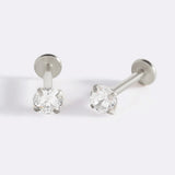 Crystal Sleeper Flatback Studs | 18g