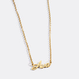 Quill Name Necklace