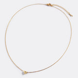 Dainty Heart Initial Necklace