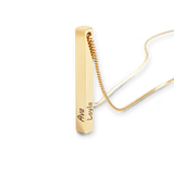 Muse Pillar Bar Necklace