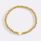 Heart Beaded Stacking Bracelet