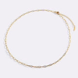 Thin Paperclip Necklace