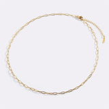 Thin Paperclip Necklace