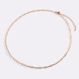 Thin Paperclip Necklace