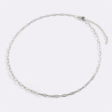 Thin Paperclip Necklace