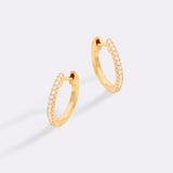 Small Dainty Pave Earring