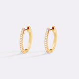 Small Dainty Pave Earring