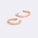 Small Dainty Pave Earring