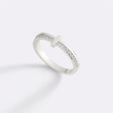 Let God Be In Control Golden Cross Ring