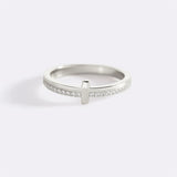 Let God Be In Control Golden Cross Ring