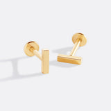 Little Bar Sleeper Flatback Earrings | 16g