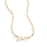 Fairy Name Necklace with Paperclip Chain