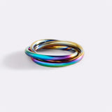 Dainty Interlocking Fidget Ring
