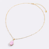 Birthstone Drop Pendant Necklace