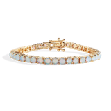 Blue Opal Tennis Bracelet