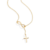Infinity Cross Pendant Necklace