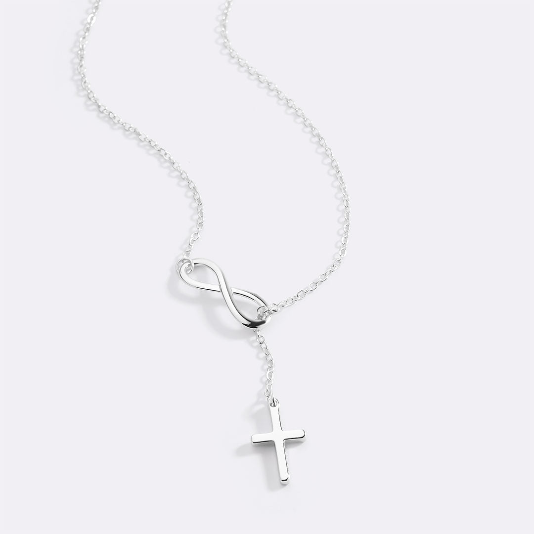 Infinity Cross Pendant Necklace