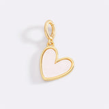 Natural Stone Heart Charm