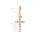 Pave Cross Charm