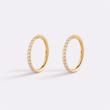 Eternity Crystal Cartilage Hoop Earrings | 16g