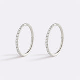 Eternity Crystal Cartilage Hoop Earrings | 16g