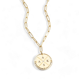 Personalized Compass Pendant Necklace