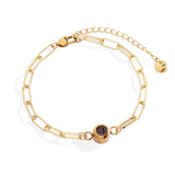 Photo Bracelet with Paperclip Chain