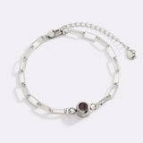 Photo Bracelet with Paperclip Chain