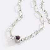 Photo Bracelet with Paperclip Chain