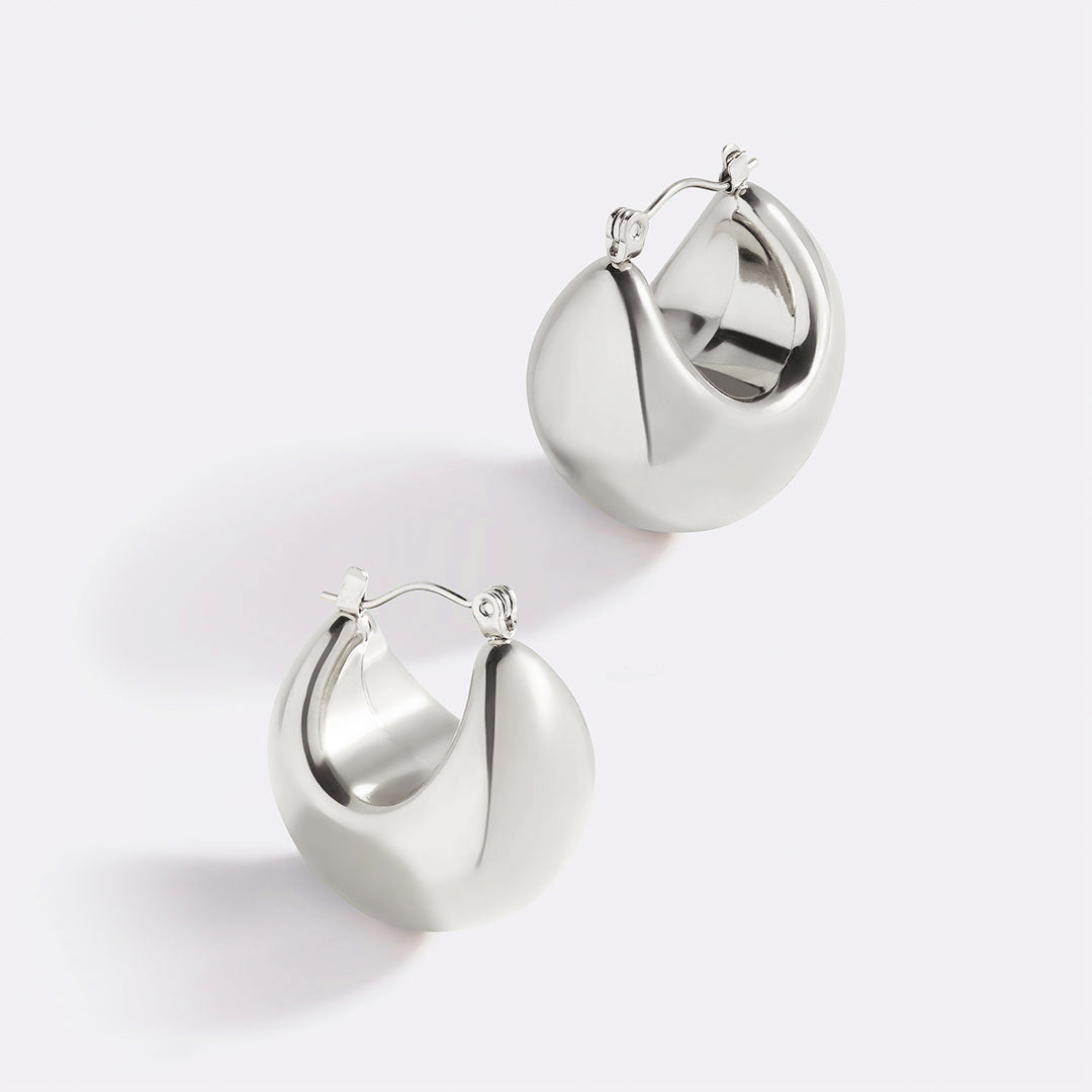 Sculpted Hoop Earrings