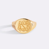 Monogram Signet Ring