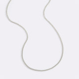 Italian Milano Sterling Silver Adjustable Chain Necklace