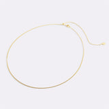 Italian Milano Sterling Silver Adjustable Chain Necklace