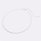 Italian Milano Sterling Silver Adjustable Chain Necklace