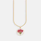 Pressed Birth Flower Necklace