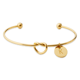 Personalized Tie the Knot Bracelet • Bridesmaid Gift Bracelet