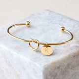 Personalized Tie the Knot Bracelet • Bridesmaid Gift Bracelet