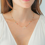 Colorful Beaded Fairy Name Necklace