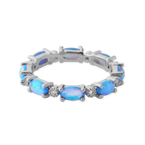 Eternity Fire Opal Ring