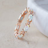 Eternity Fire Opal Ring
