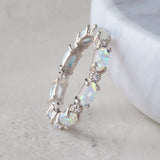 Eternity Fire Opal Ring