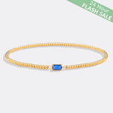 Gold Beaded Birthstone Bracelet