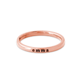 Tiny Stackable Name Ring