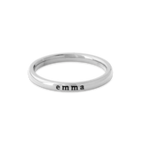 Tiny Stackable Name Ring