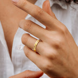 Tiny Stackable Name Ring
