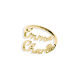 Double Name Ring