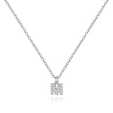 Pavé Uppercase Initial Necklace