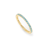 March Birthstone Eternity Stacking Ring