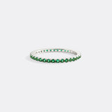 May Birthstone Eternity Stacking Ring