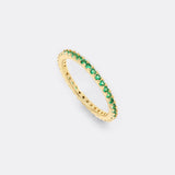 May Birthstone Eternity Stacking Ring